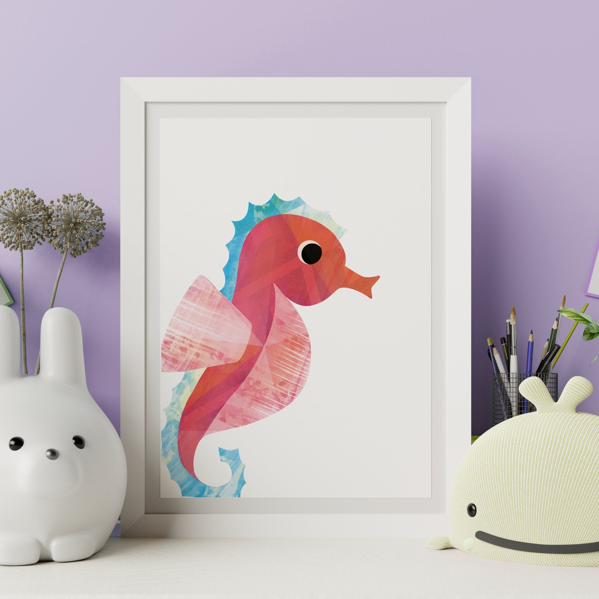 Ocean animal nursery prints - Dolly and Fred Designs