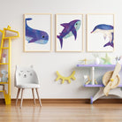 Ocean animal nursery prints - Dolly and Fred Designs